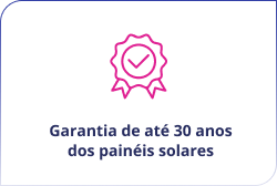 Garantia de até 30 anos dos painéis solares